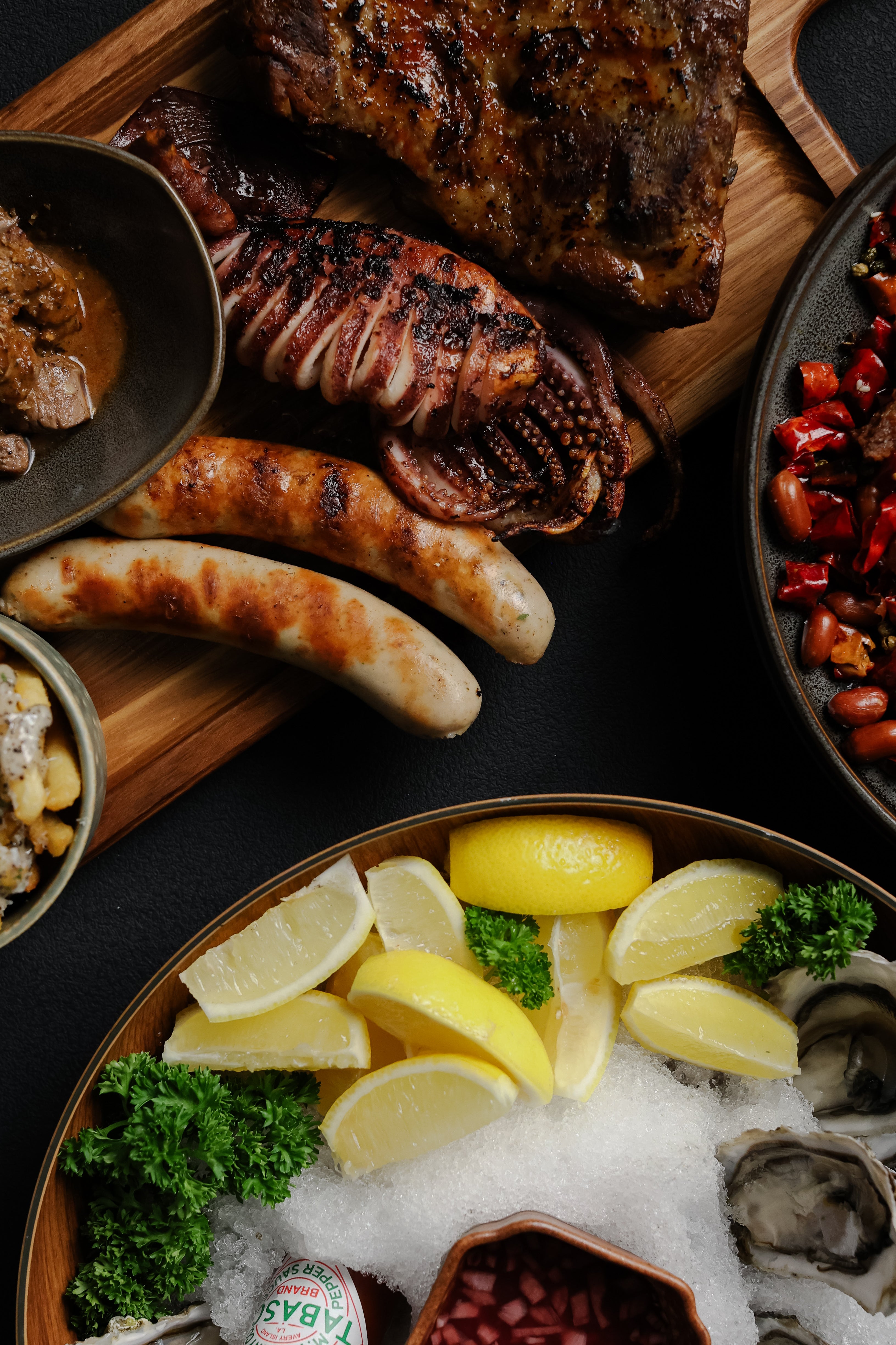 Food Platter in Clarke Quay.